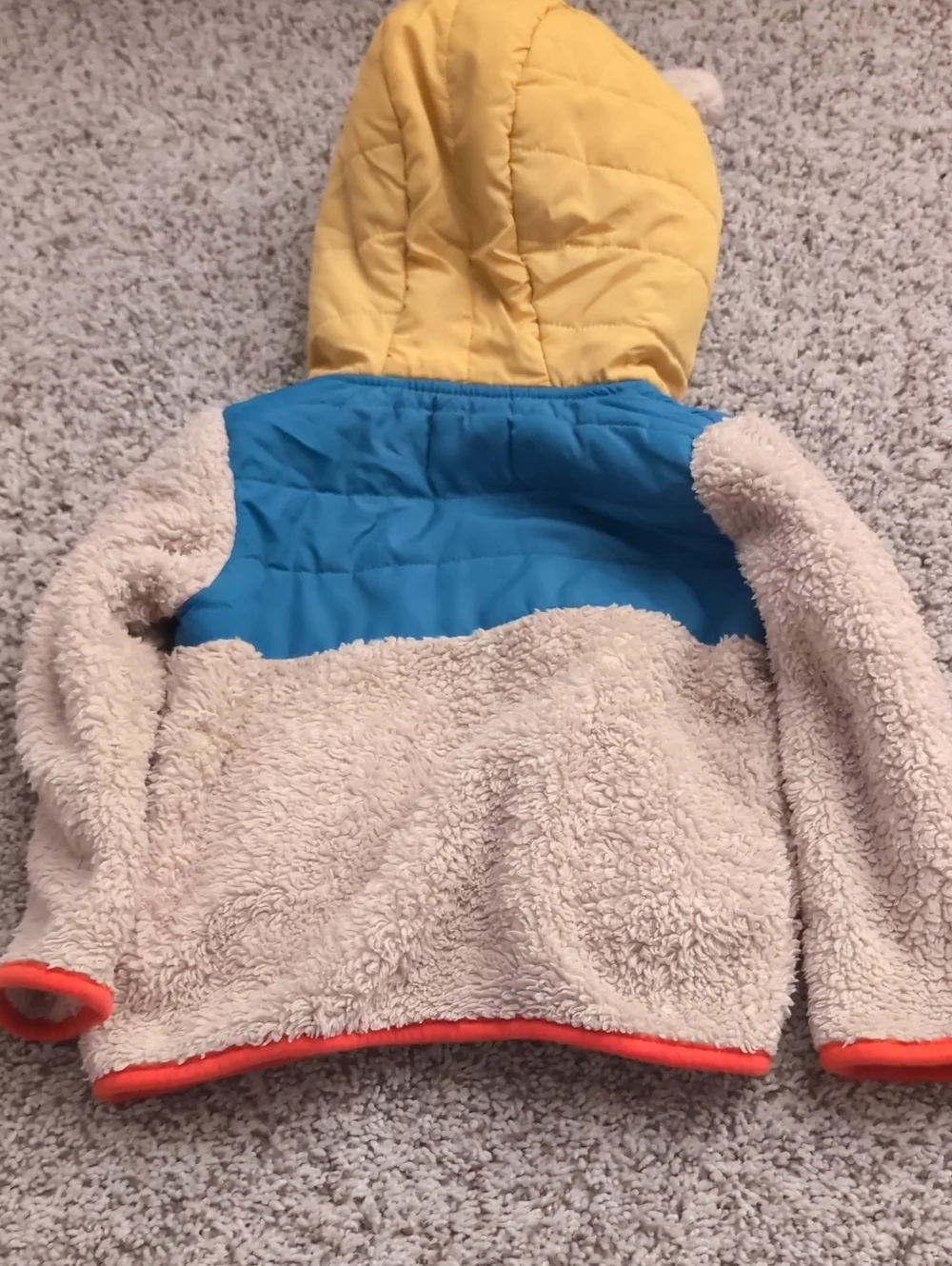 Baby Boden Bear Jacket, Mixed Borg